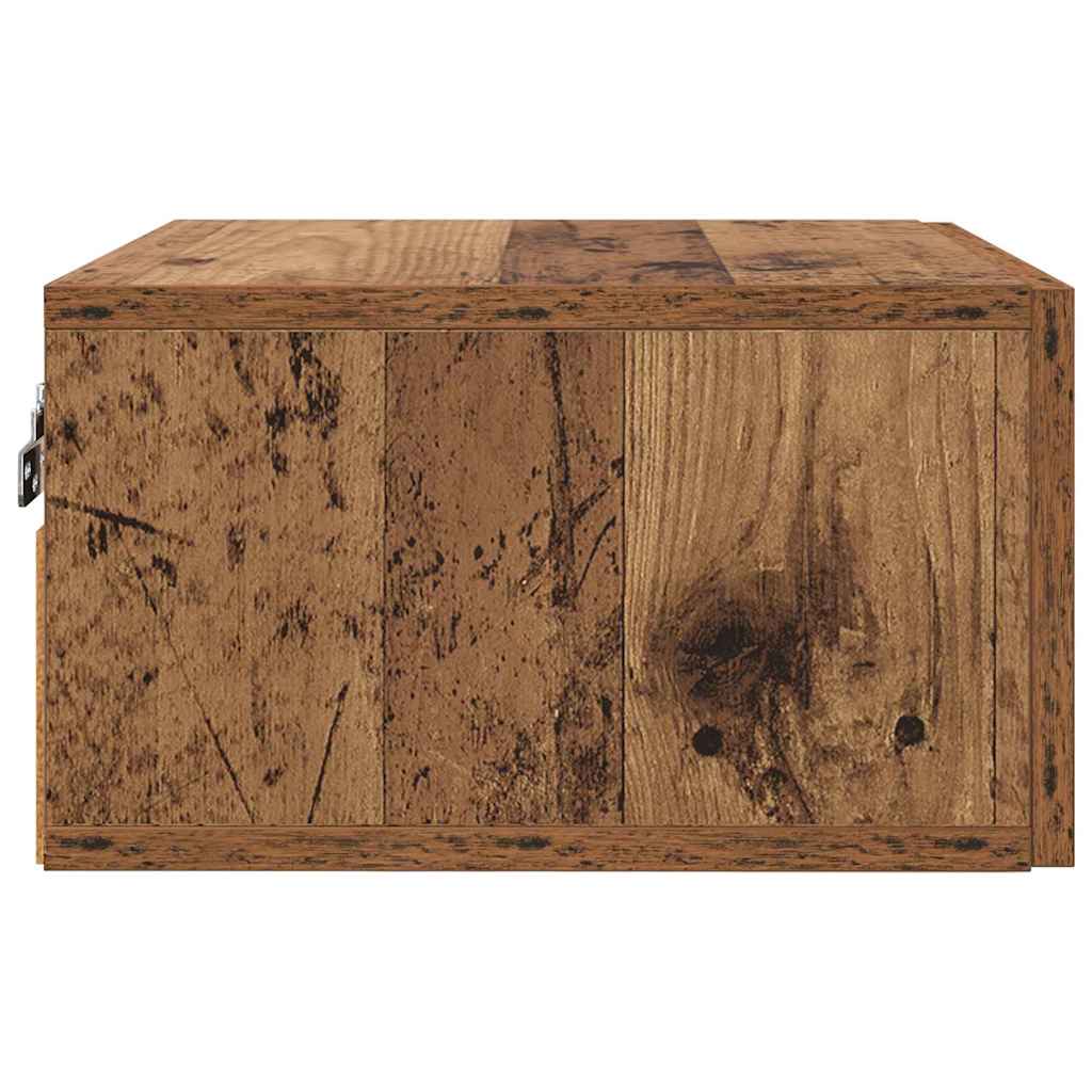 Nattbordskap Gammelt tre 35 x 35 x 20 cm Konstruert tre