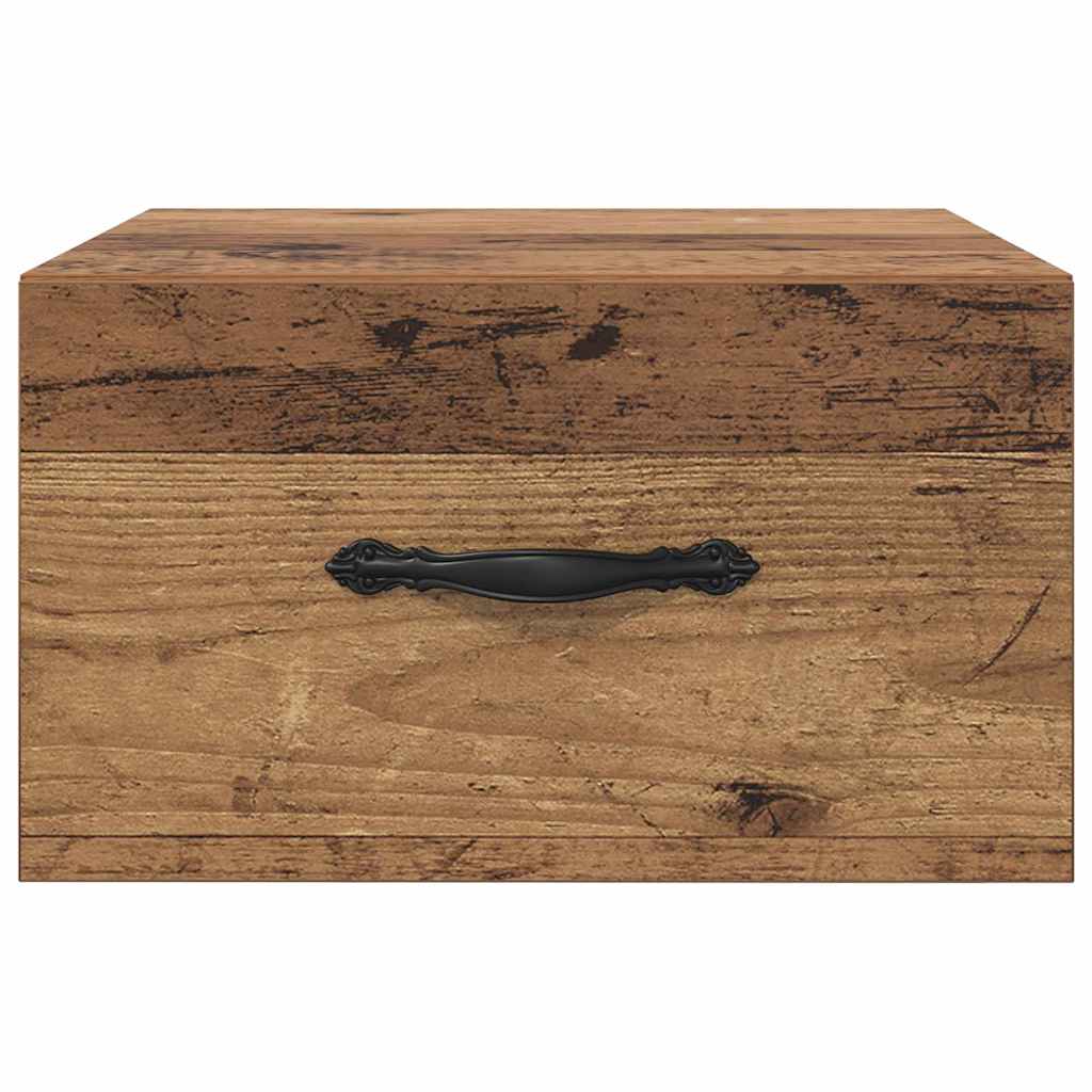 Nattbordskap 2 pcs Gammelt tre 35 x 35 x 20 cm Konstruert tre
