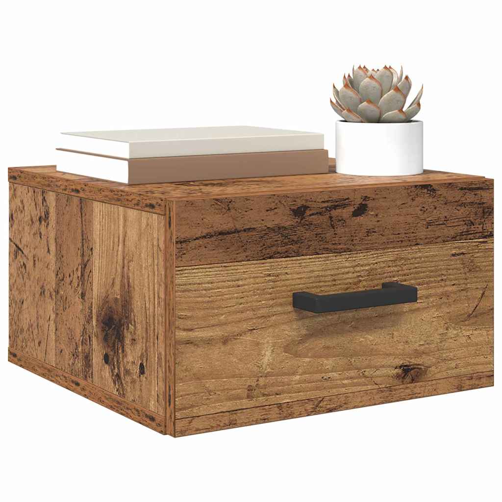 Nattbordskap Gammelt tre 35 x 35 x 20 cm Konstruert tre