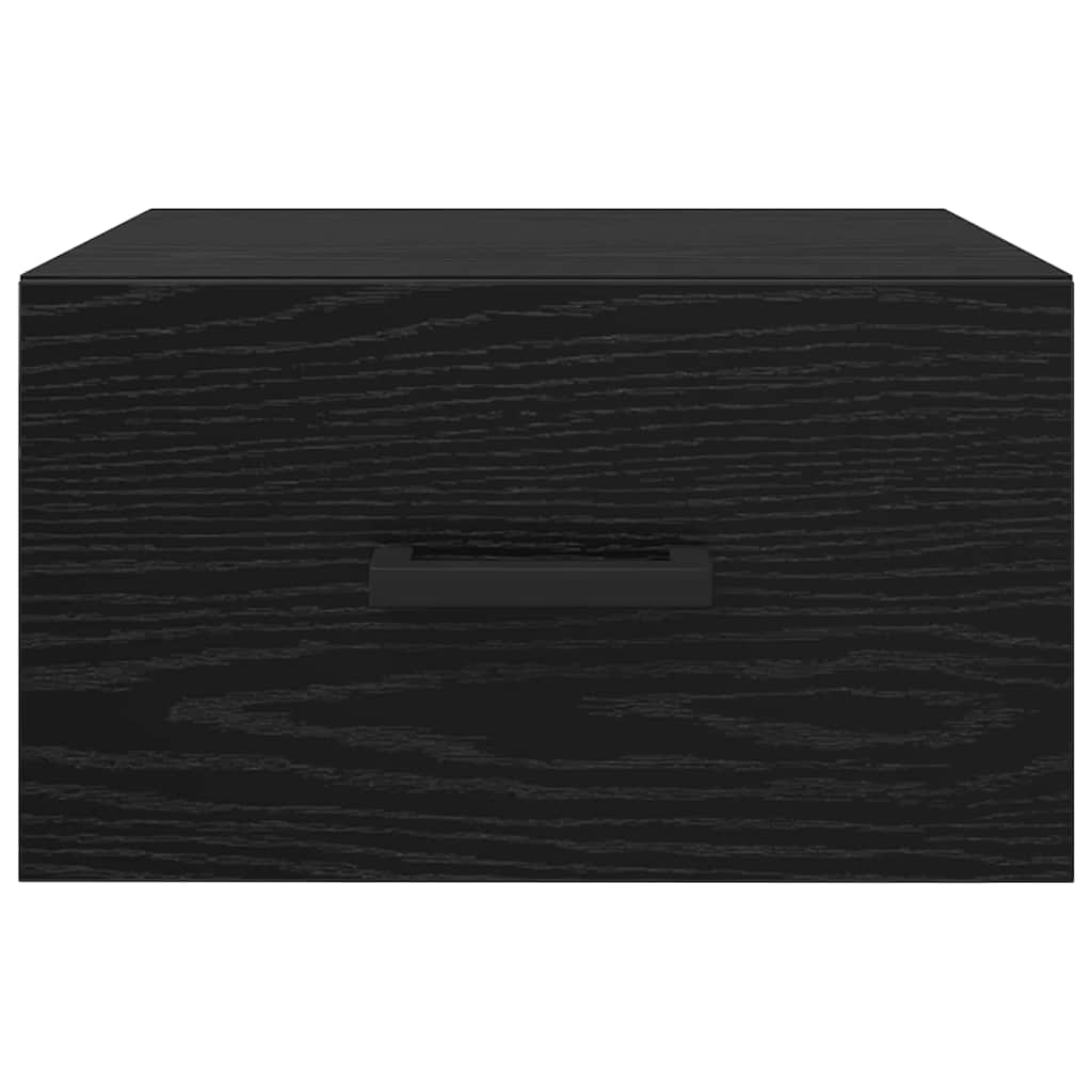 Nattbordskap 2 pcs Svart eik 35 x 35 x 20 cm Konstruert tre