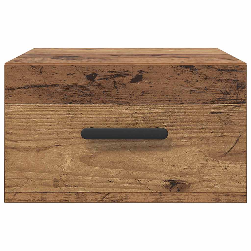 Nattbordskap 2 pcs Gammelt tre 35 x 35 x 20 cm Konstruert tre