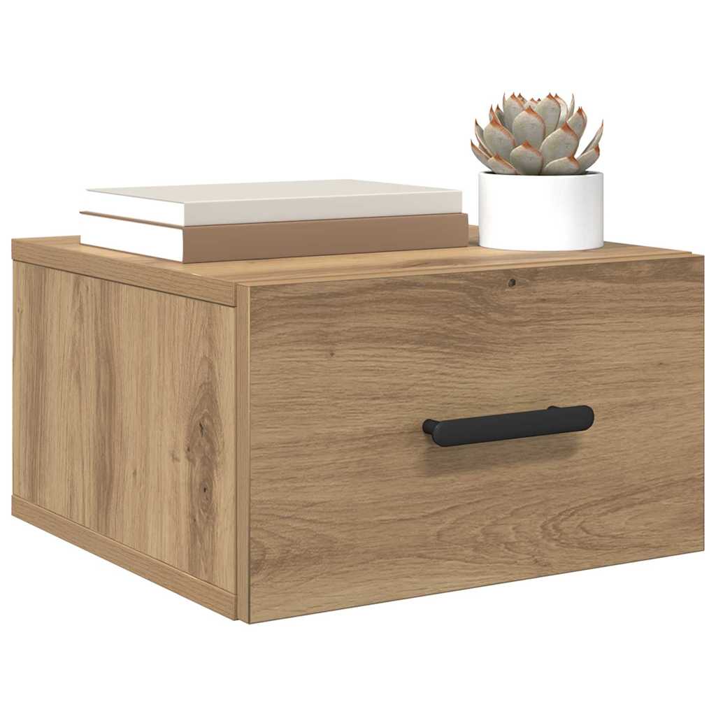 Nattbordskap 35 x 35 x 20 cm Konstruert tre Artisan Eik