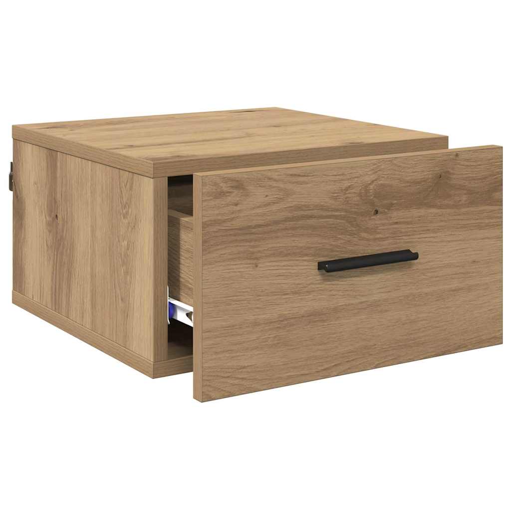 Nattbordskap 2 stk. artisan eik 35 x 35 x 20 cm Konstruert tre