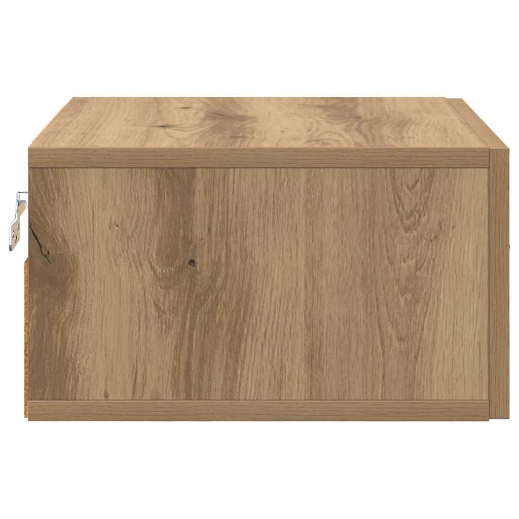 Nattbordskap 2 stk. artisan eik 35 x 35 x 20 cm Konstruert tre
