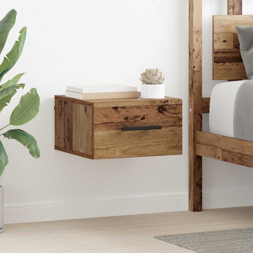 Nattbordskap Gammelt tre 35 x 35 x 20 cm Konstruert tre