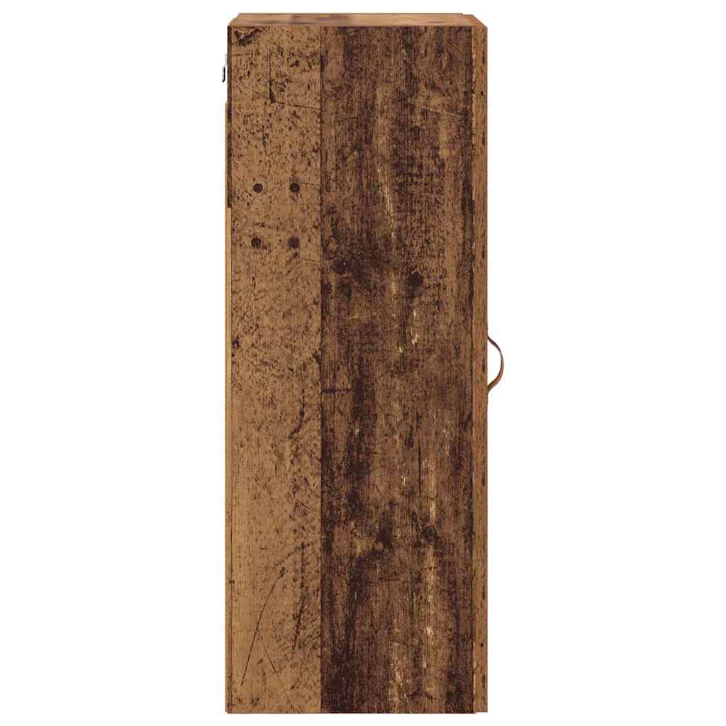 Veggskap Gamle tre 34,5 x 34 x 90 cm Konstruert tre