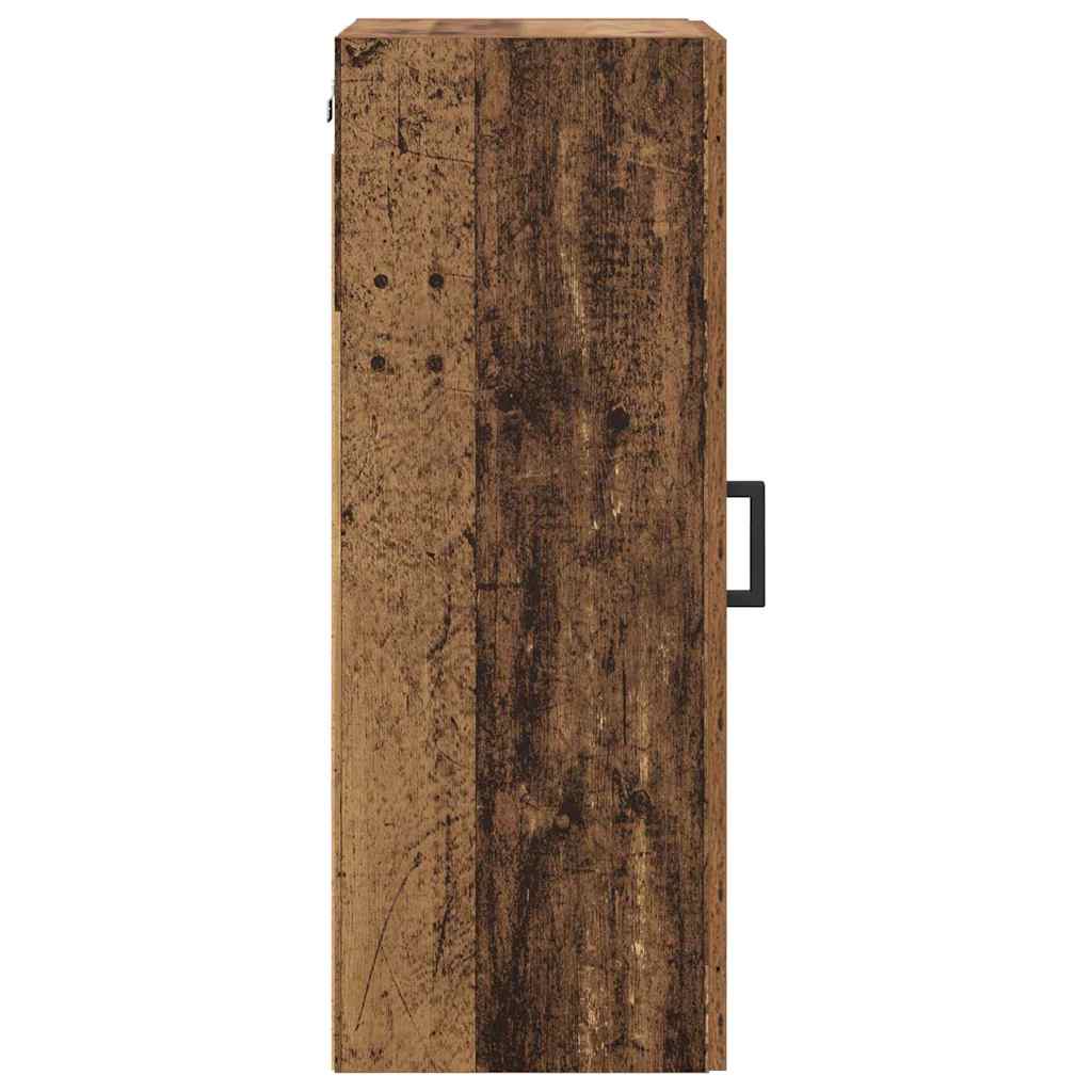 Veggskap Gamle tre 34,5 x 34 x 90 cm Konstruert tre