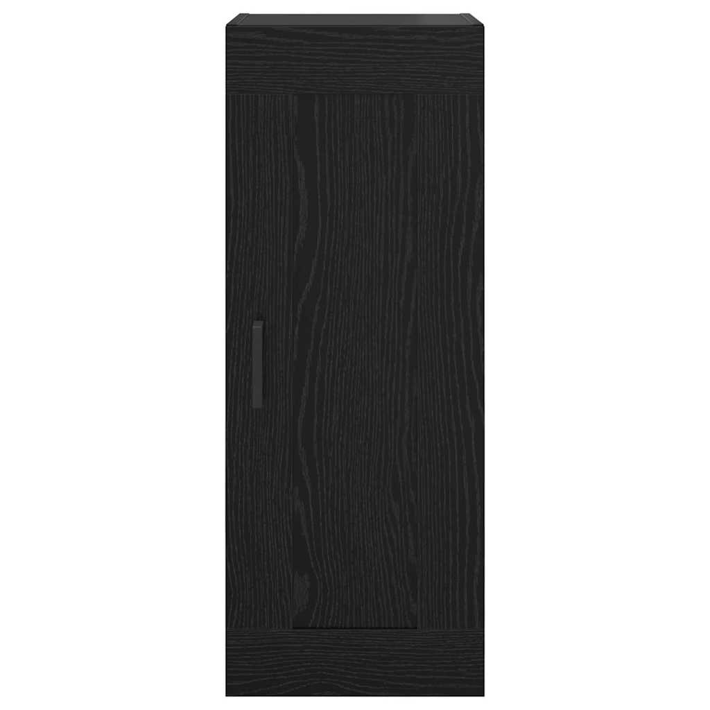 Veggskap Svart Eik 34,5 x 34 x 90 cm Konstruert tre