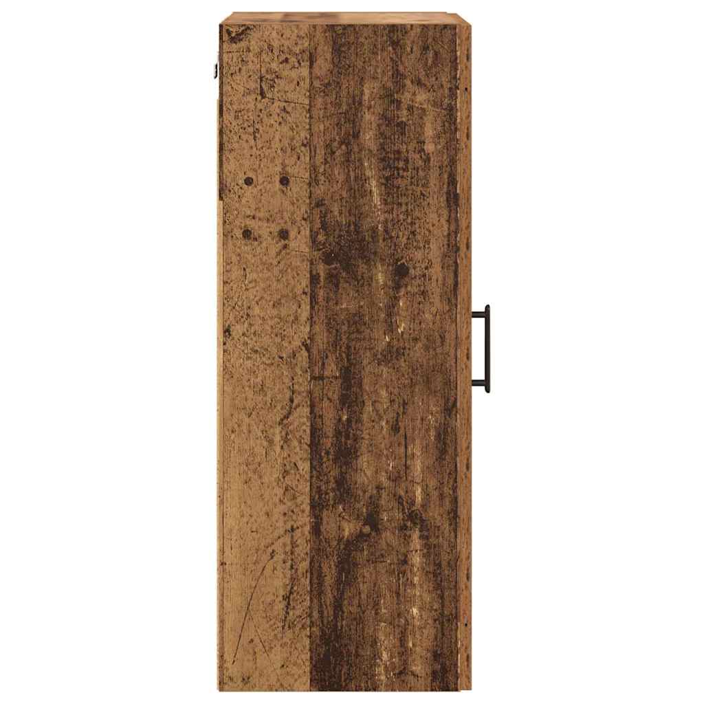 Veggskap Gamle tre 34,5 x 34 x 90 cm Konstruert tre
