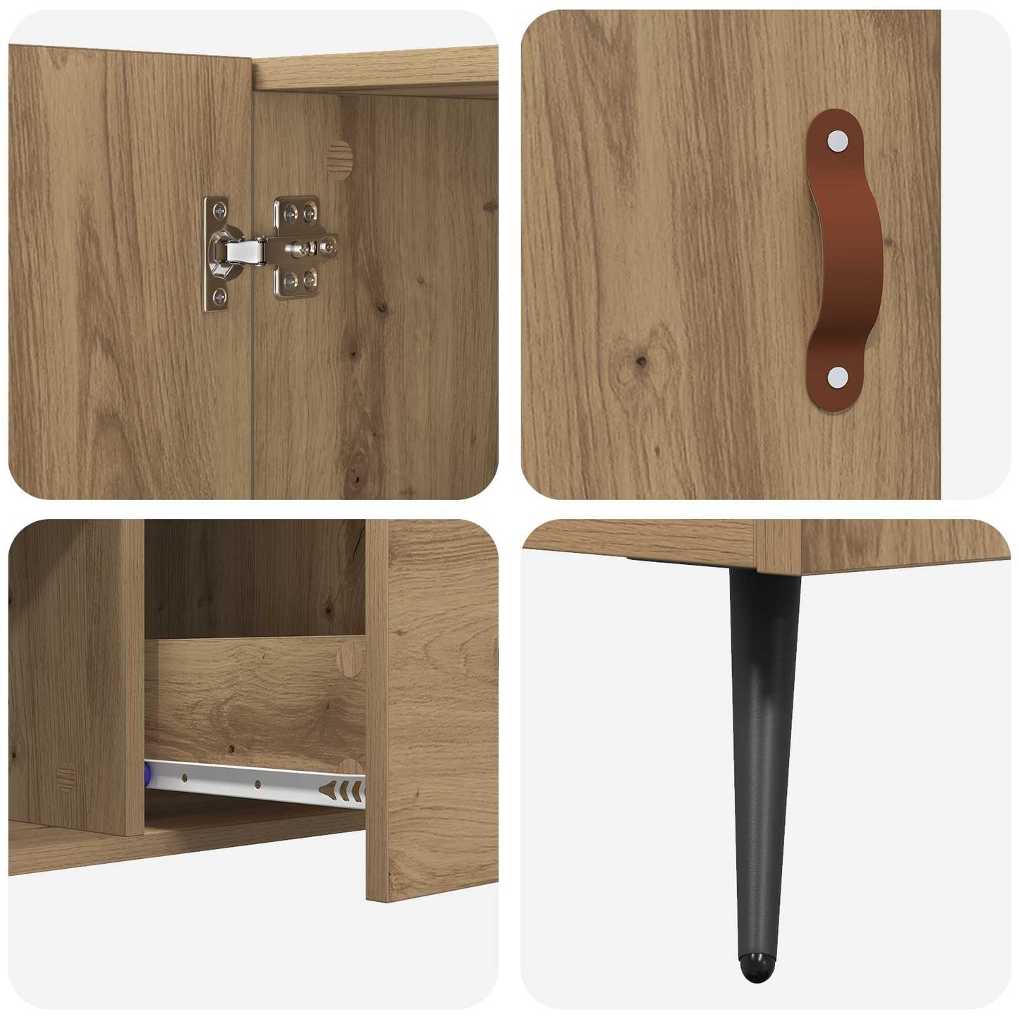 Serviesskap Artisan Eik 100 x 36 x 60 cm Konstruert tre