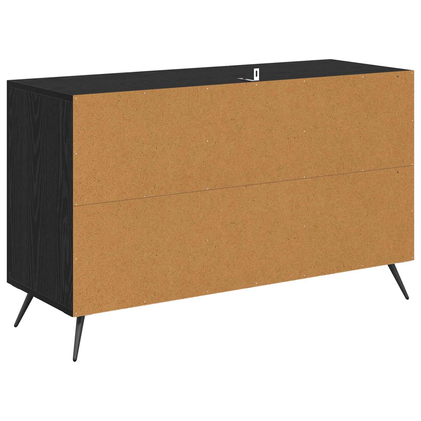 Serviesskap med skuff Svart Eik 100 x 36 x 60 cm Konstruert tre