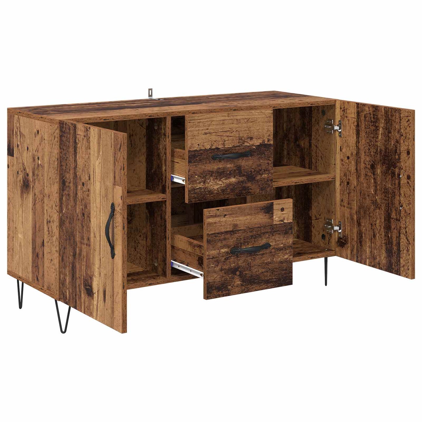 Serviesskap med skuff Gamle tre 100 x 36 x 60 cm Konstruert tre