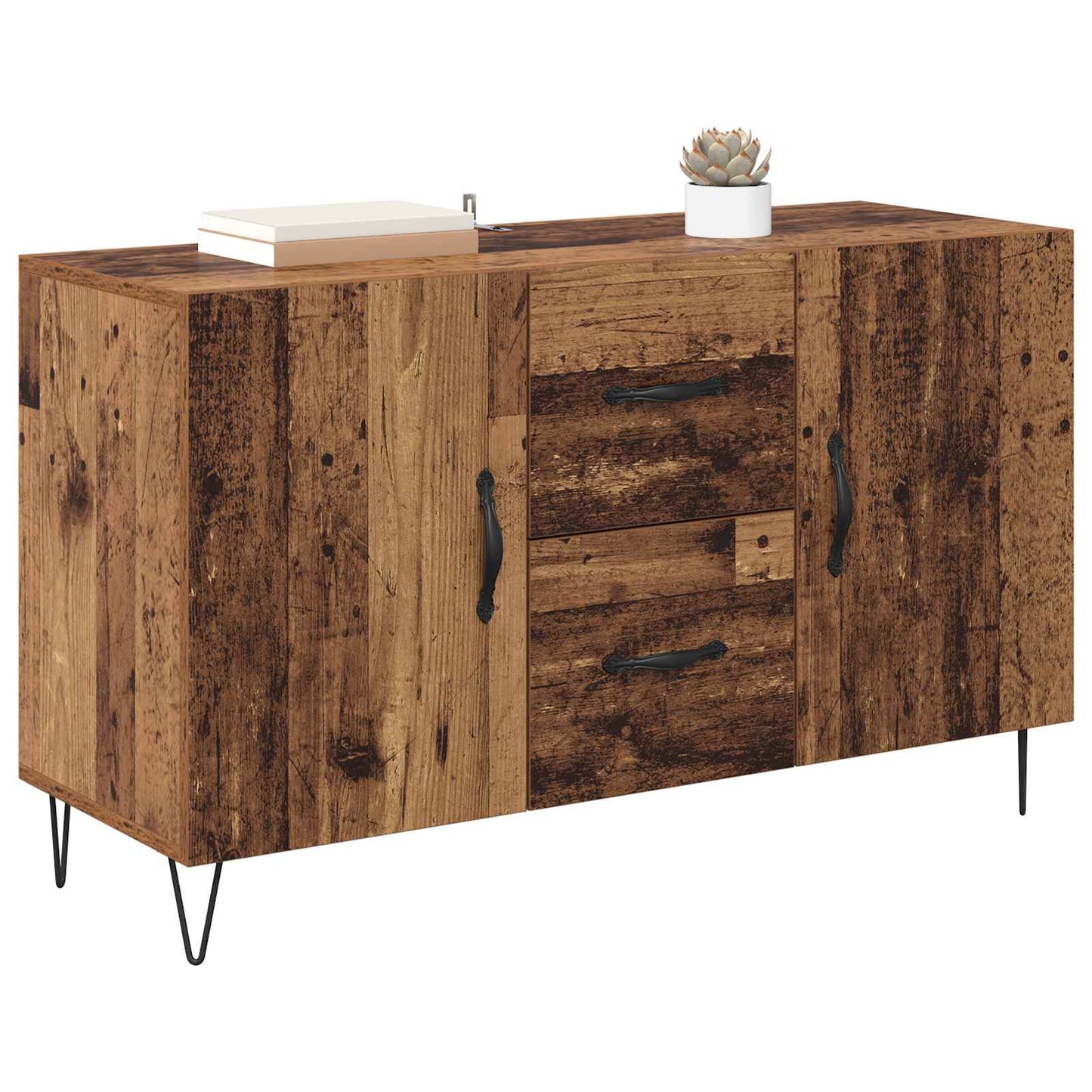 Serviesskap med skuff Gamle tre 100 x 36 x 60 cm Konstruert tre