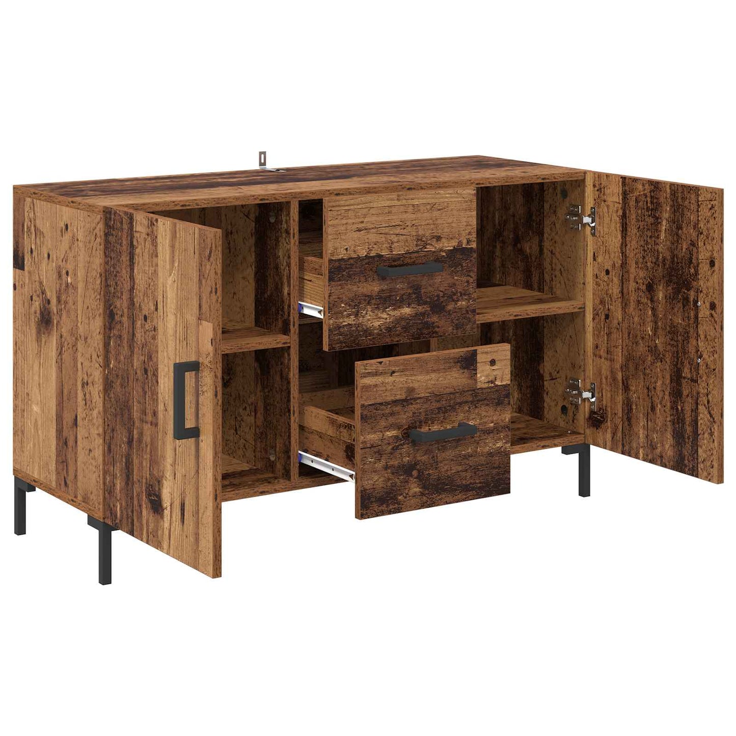 Serviesskap med skuff Gamle tre 100 x 36 x 60 cm Konstruert tre