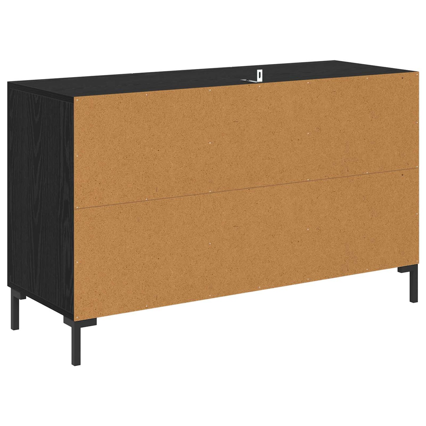 Serviesskap med skuff Svart Eik 100 x 36 x 60 cm Konstruert tre