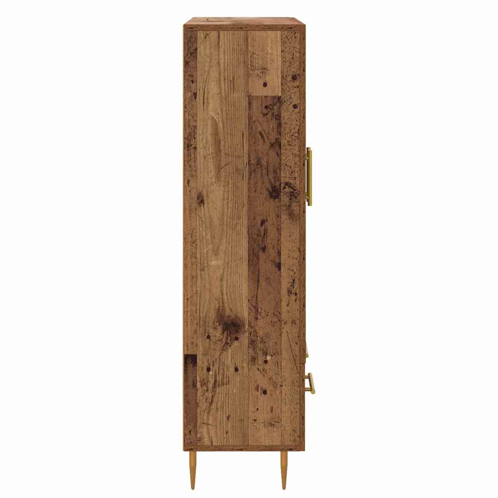 Høyskap Gamle tre 69,5 x 31 x 115 cm Sponplater og glass