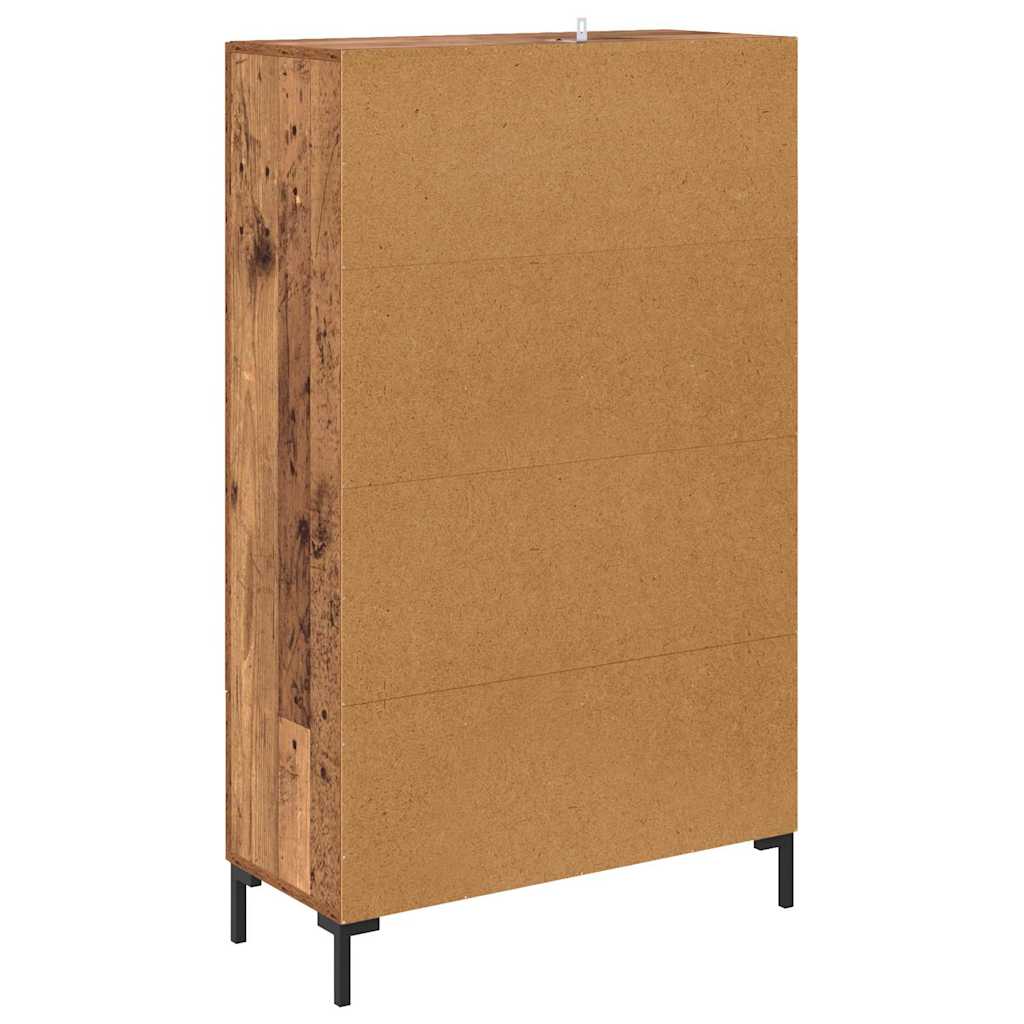 Høyskap med skuff Gamle tre 69,5 x 31 x 115 cm Konstruert tre