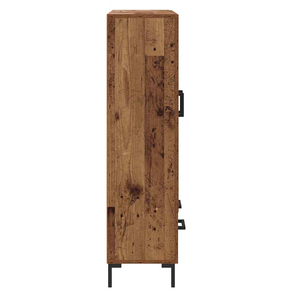 Høyskap med skuff Gamle tre 69,5 x 31 x 115 cm Konstruert tre