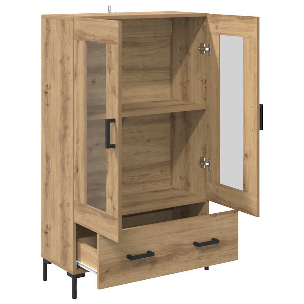 Høyskap med skuff Artisan Eik 69,5 x 31 x 115 cm Konstruert tre