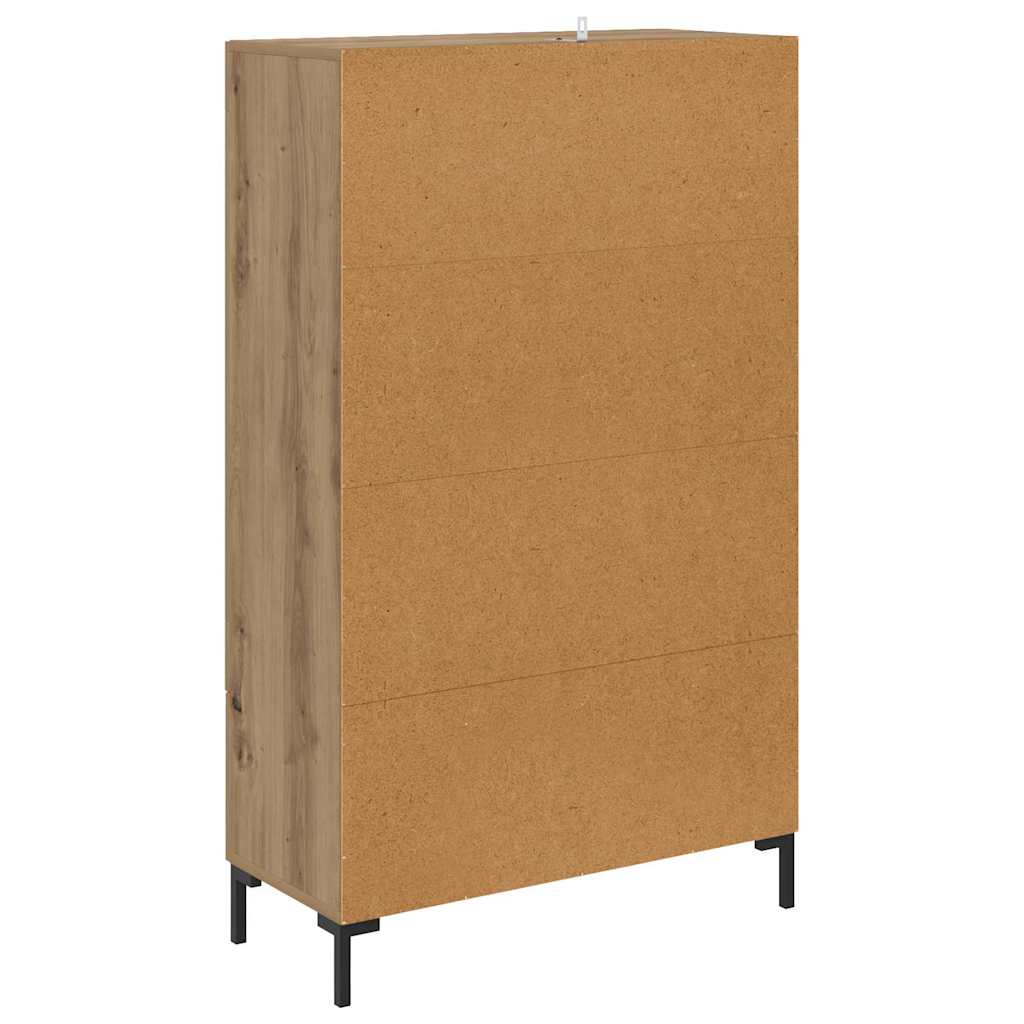 Høyskap med skuff Artisan Eik 69,5 x 31 x 115 cm Konstruert tre