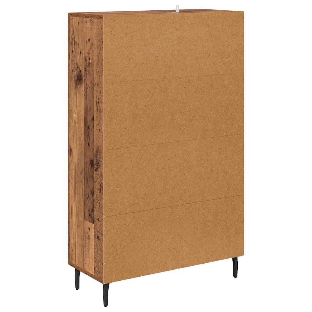 Høyskap med skuff Gamle tre 69,5 x 31 x 115 cm Konstruert tre