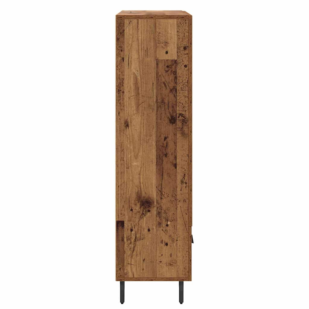 Høyskap med skuff Gamle tre 69,5 x 31 x 115 cm Konstruert tre