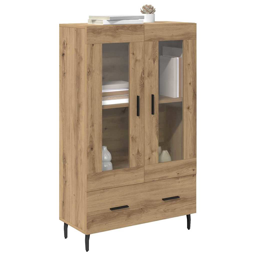 Høyskap med skuff Artisan Eik 69,5 x 31 x 115 cm Konstruert tre