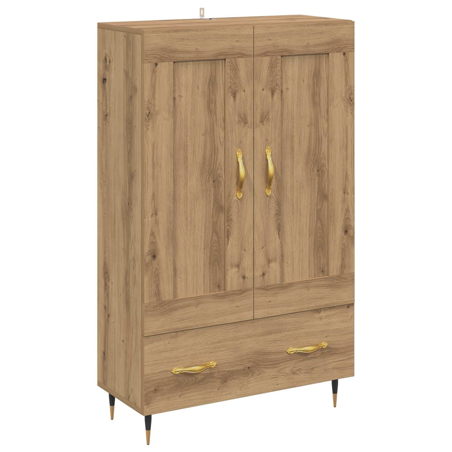 Høyskap med skuff Artisan Eik 69,5 x 31 x 115 cm Konstruert tre