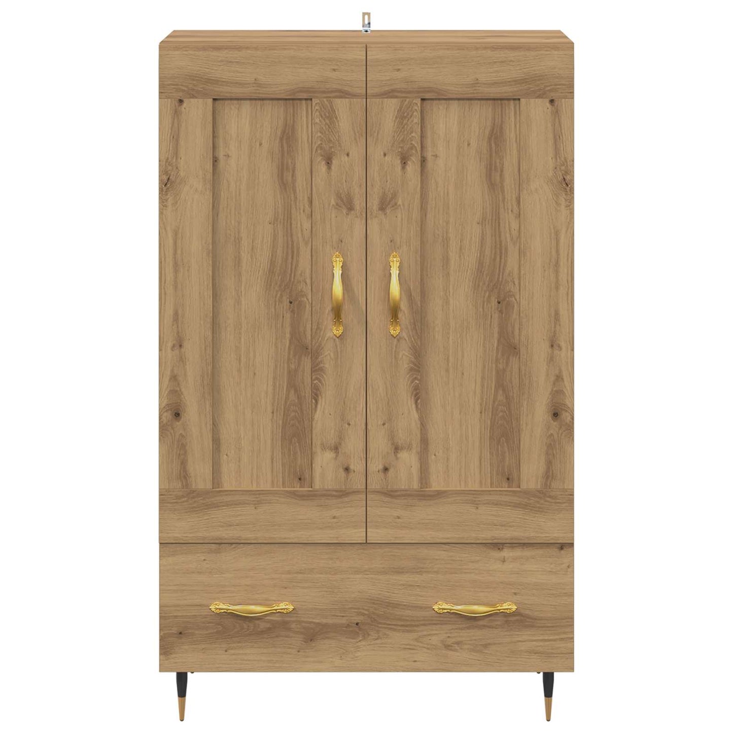 Høyskap med skuff Artisan Eik 69,5 x 31 x 115 cm Konstruert tre