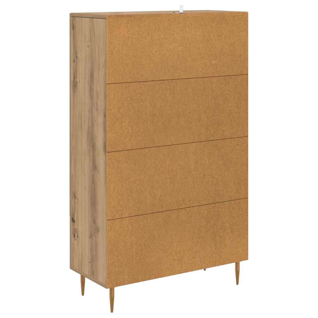 Høyskap med skuff Artisan Eik 69,5 x 31 x 115 cm Konstruert tre