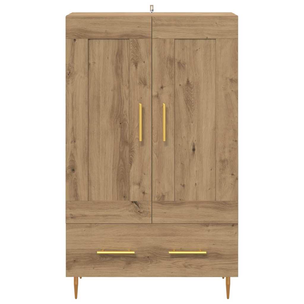 Høyskap med skuff Artisan Eik 69,5 x 31 x 115 cm Konstruert tre