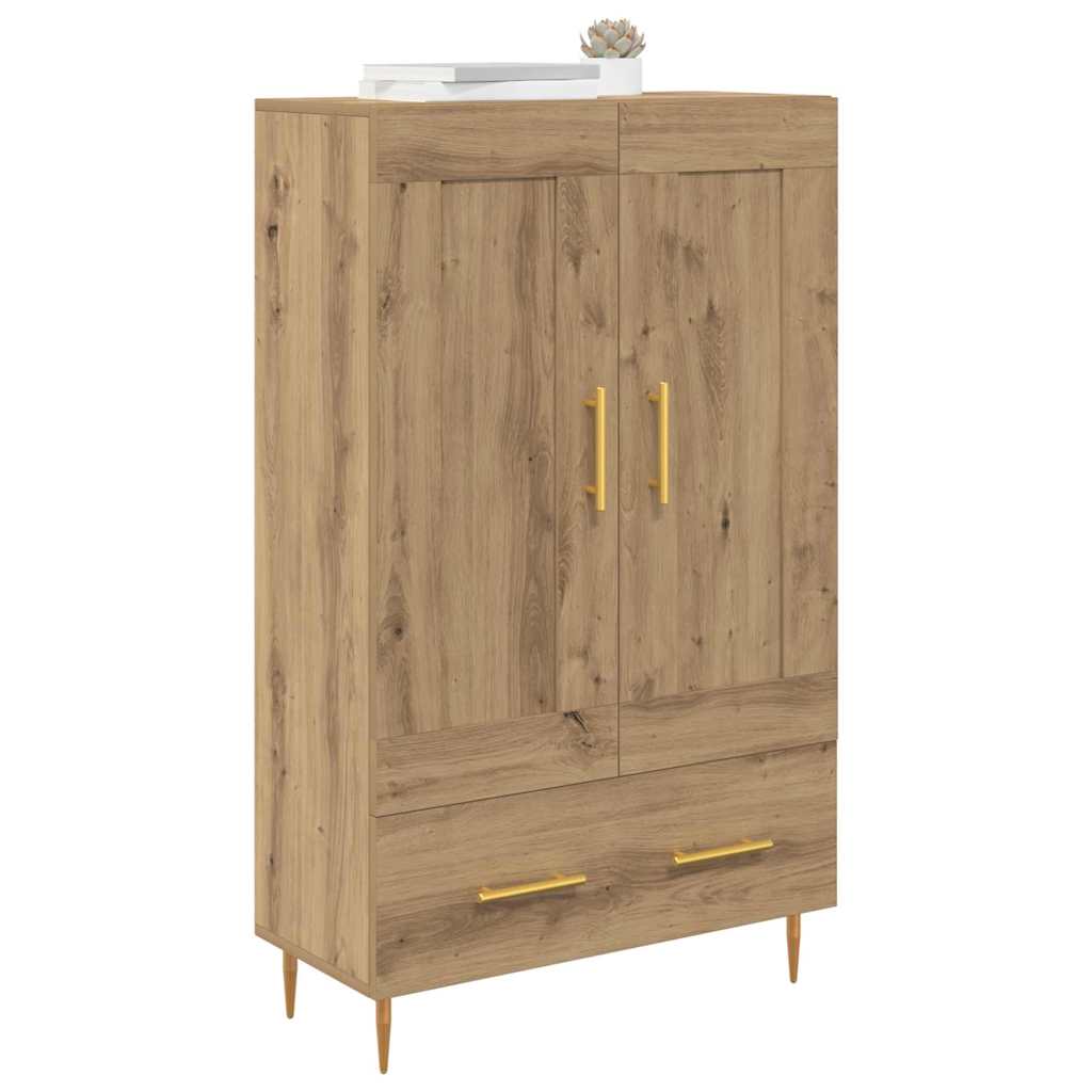 Høyskap med skuff Artisan Eik 69,5 x 31 x 115 cm Konstruert tre