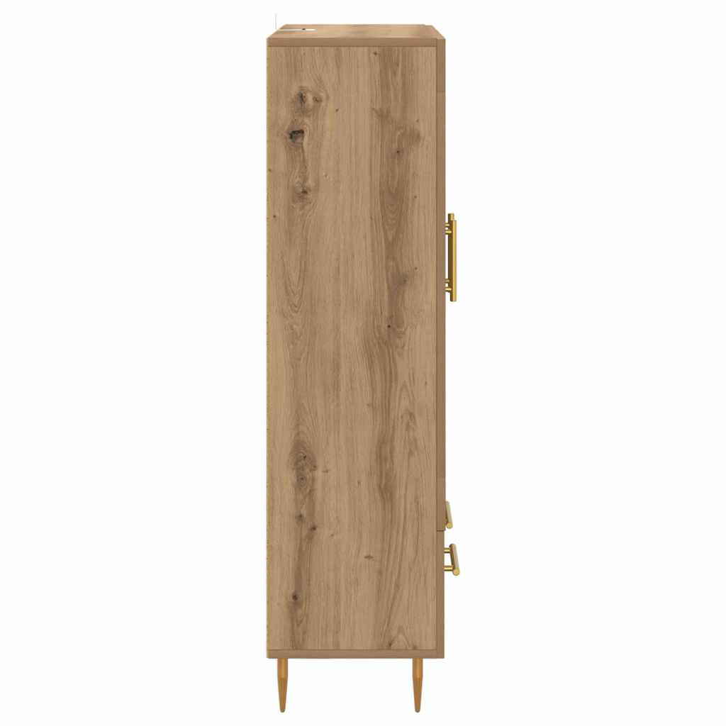 Høyskap med skuff Artisan Eik 69,5 x 31 x 115 cm Konstruert tre