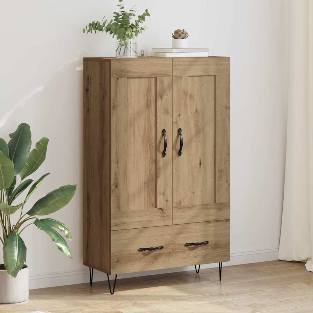 Høyskap med skuff Artisan Eik 69,5 x 31 x 115 cm Konstruert tre