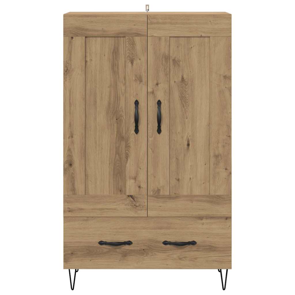 Høyskap med skuff Artisan Eik 69,5 x 31 x 115 cm Konstruert tre