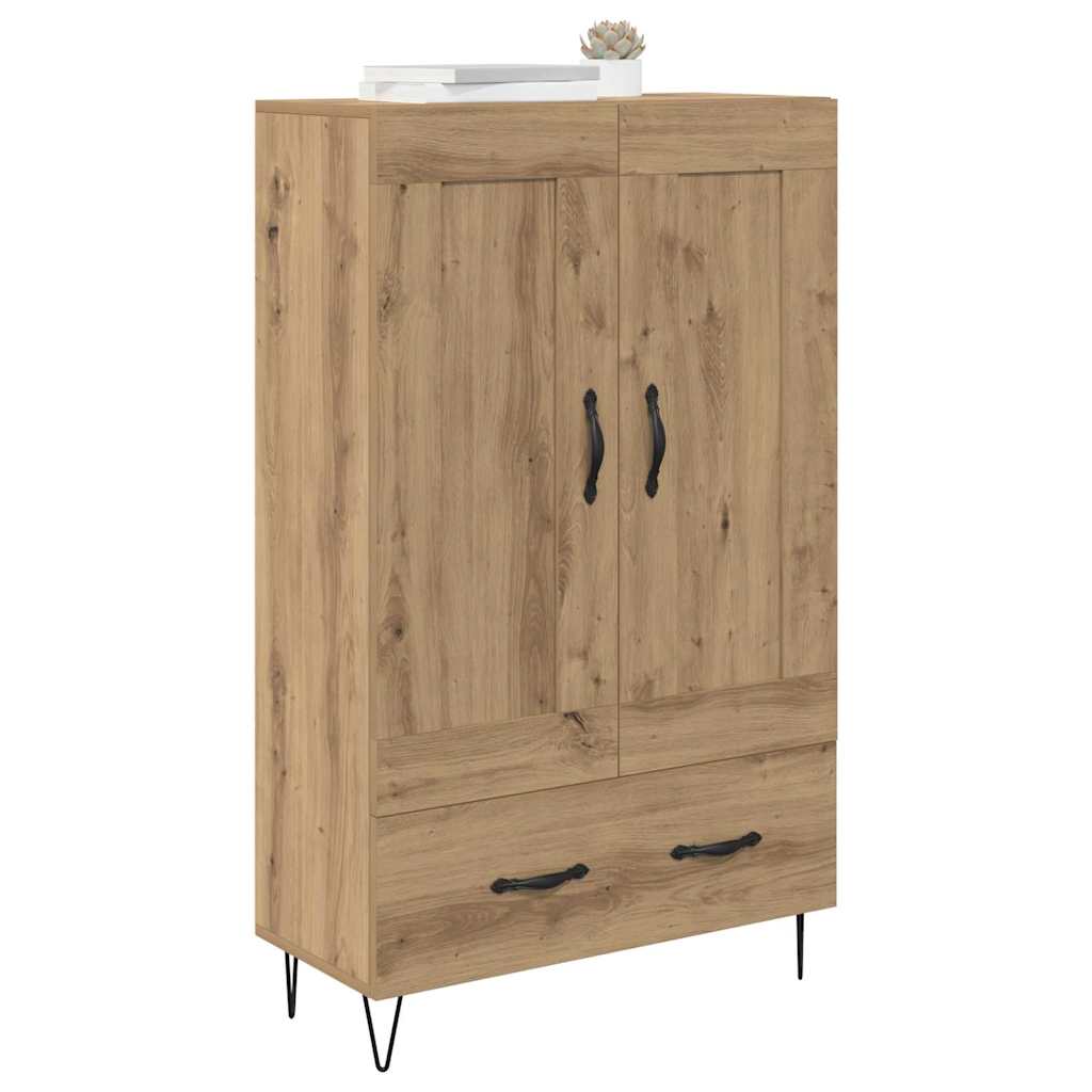 Høyskap med skuff Artisan Eik 69,5 x 31 x 115 cm Konstruert tre