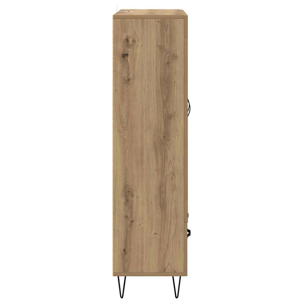 Høyskap med skuff Artisan Eik 69,5 x 31 x 115 cm Konstruert tre