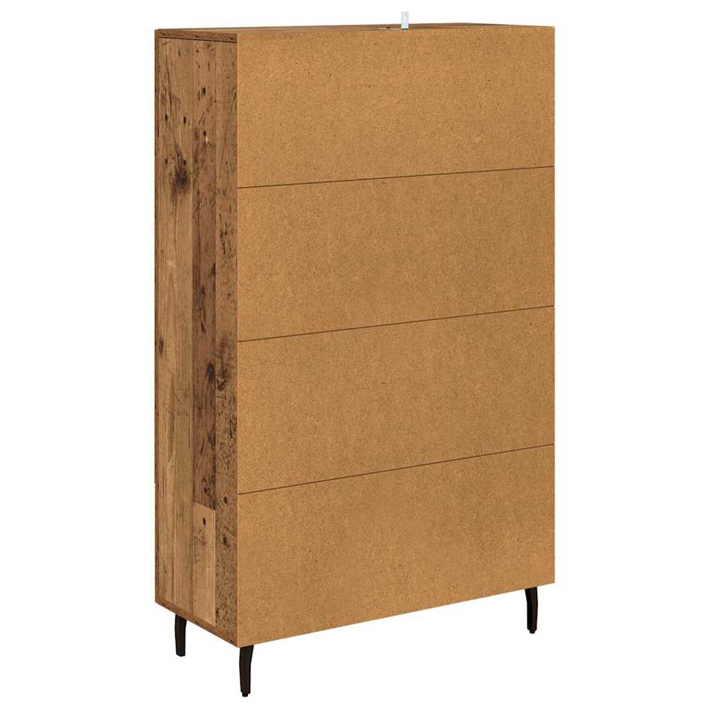 Høyskap med skuff Gamle tre 69,5 x 31 x 115 cm Konstruert tre