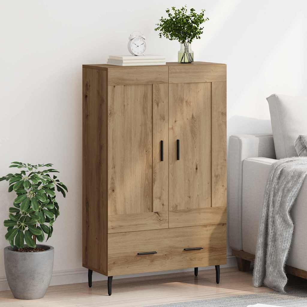 Høyskap med skuff Artisan Eik 69,5 x 31 x 115 cm Konstruert tre