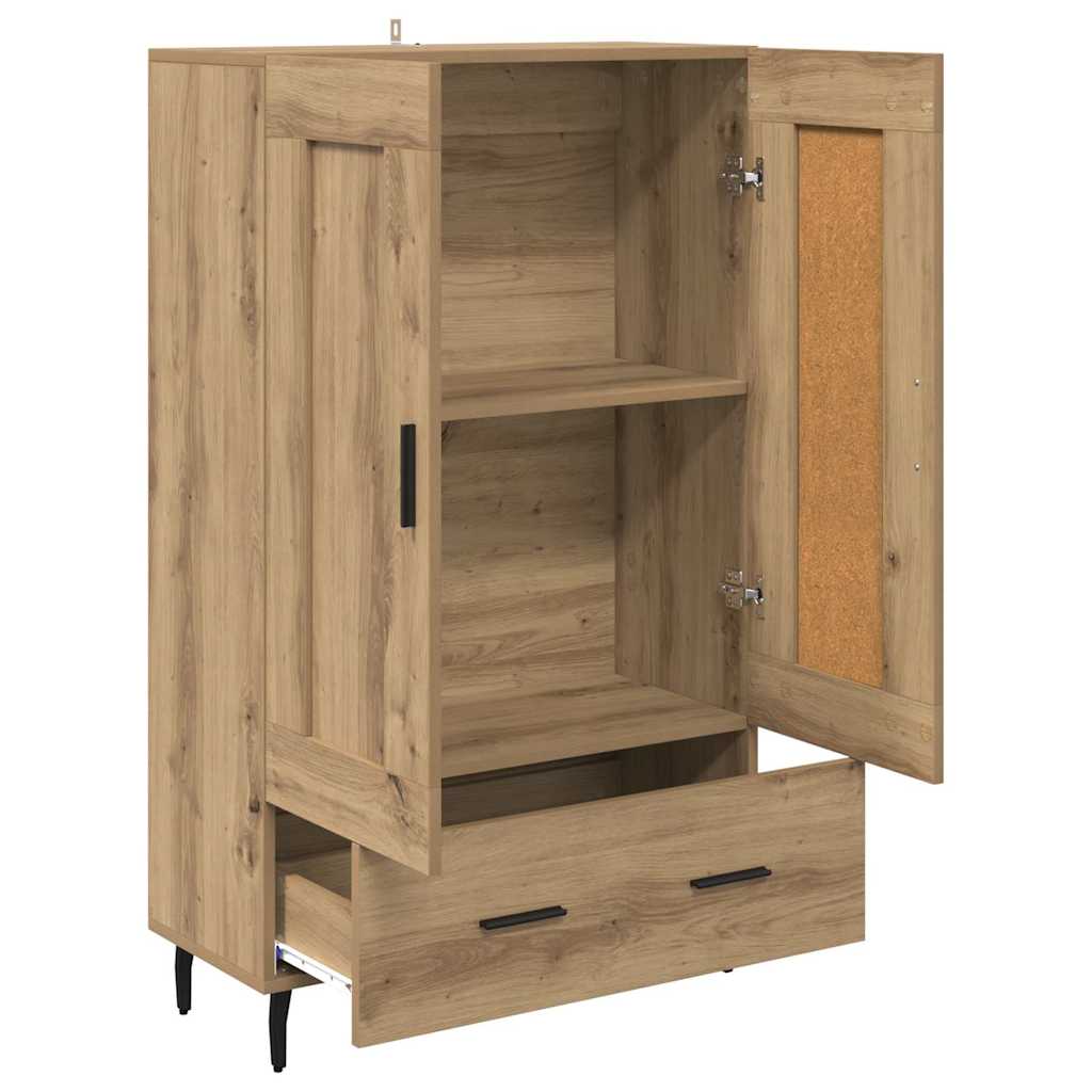 Høyskap med skuff Artisan Eik 69,5 x 31 x 115 cm Konstruert tre