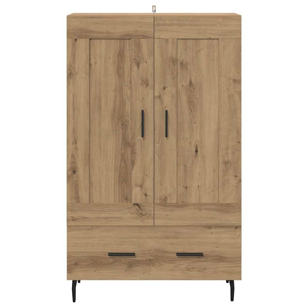 Høyskap med skuff Artisan Eik 69,5 x 31 x 115 cm Konstruert tre