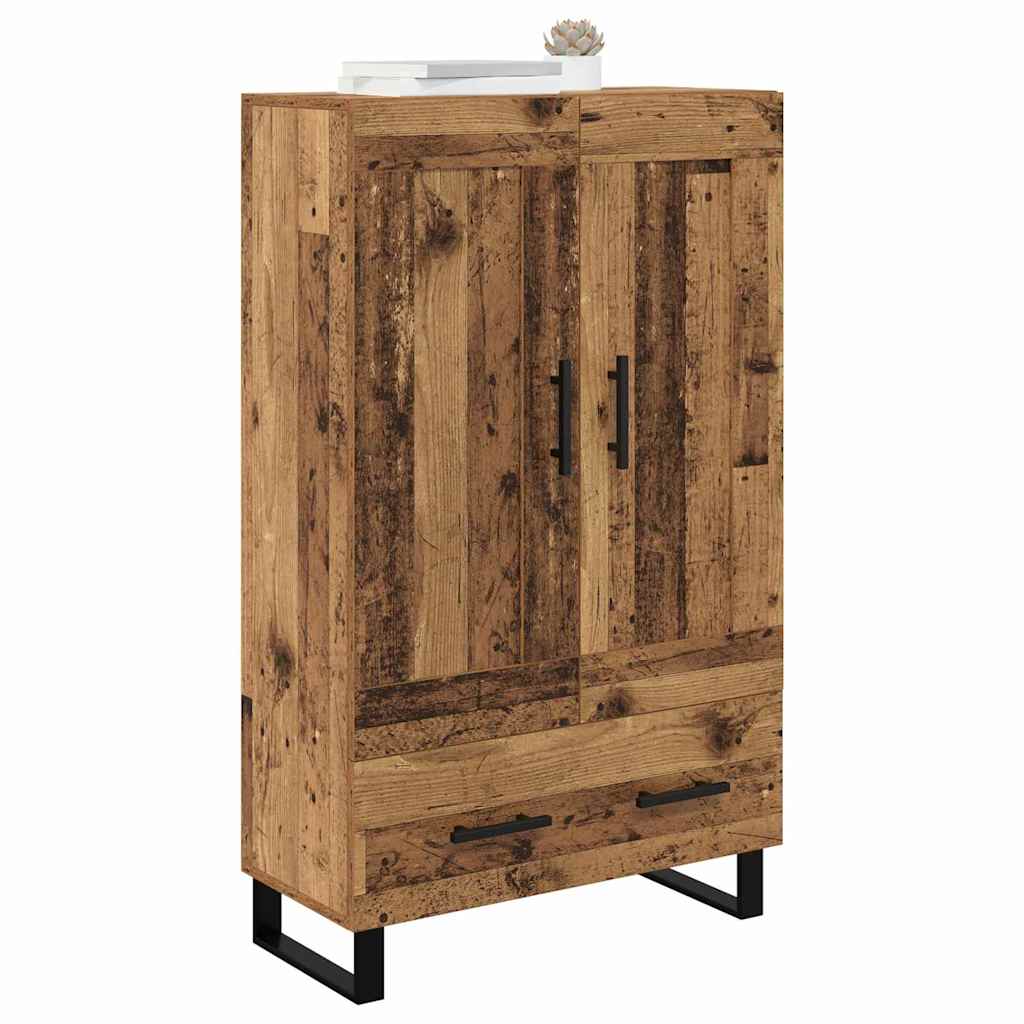 Høyskap med skuff Gamle tre 69,5 x 31 x 115 cm Konstruert tre