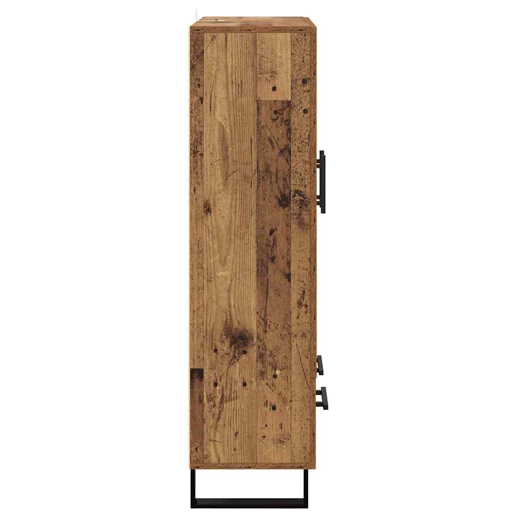 Høyskap med skuff Gamle tre 69,5 x 31 x 115 cm Konstruert tre