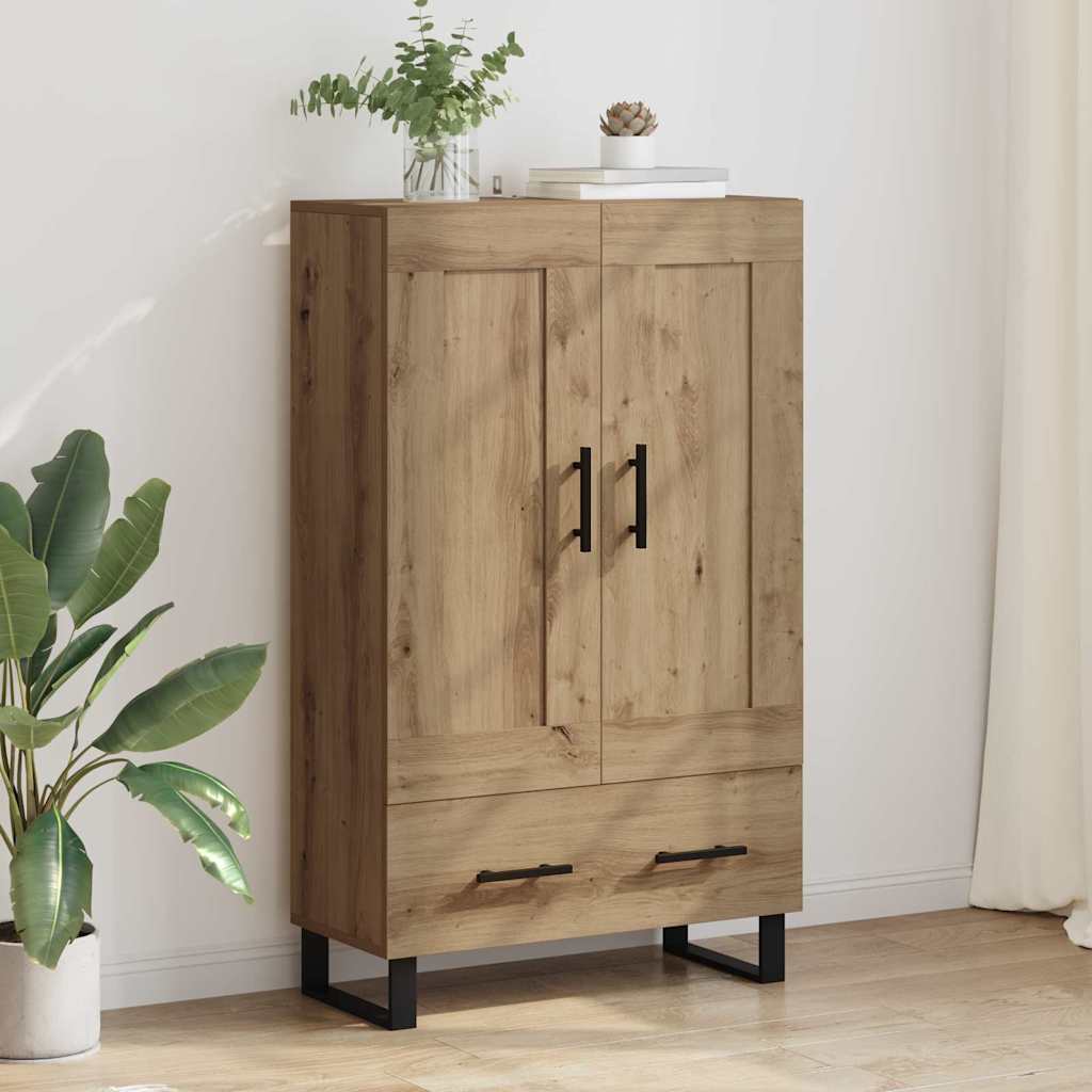 Høyskap med skuff Artisan Eik 69,5 x 31 x 115 cm Konstruert tre