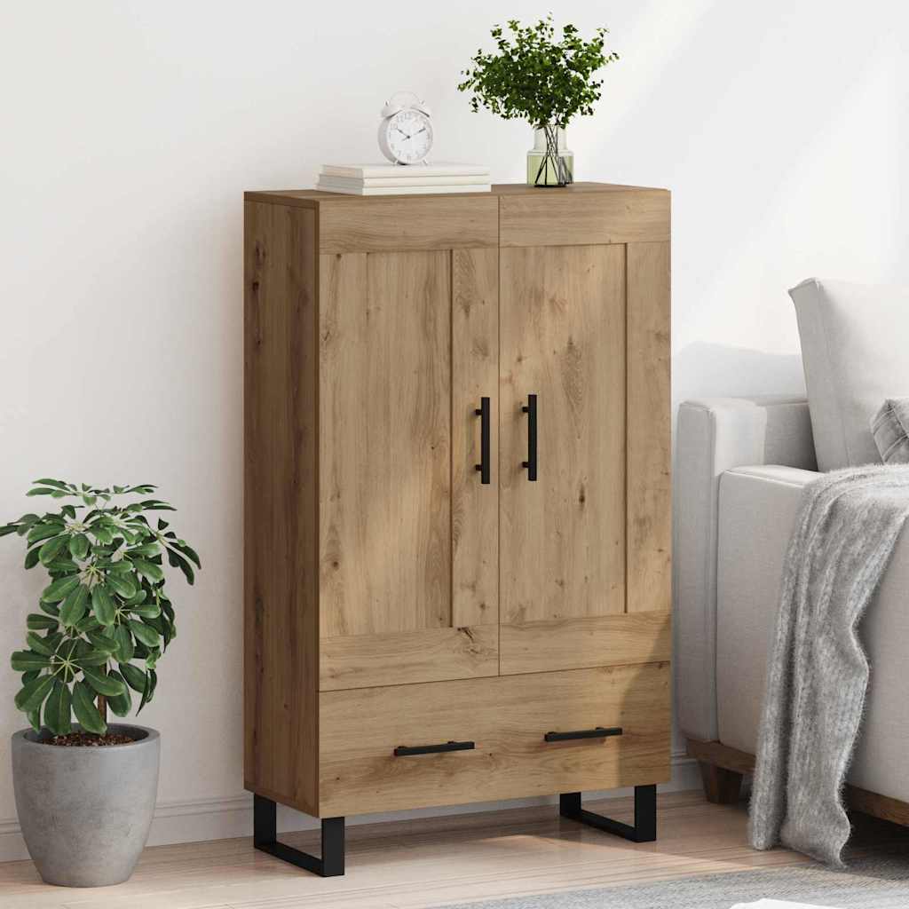 Høyskap med skuff Artisan Eik 69,5 x 31 x 115 cm Konstruert tre
