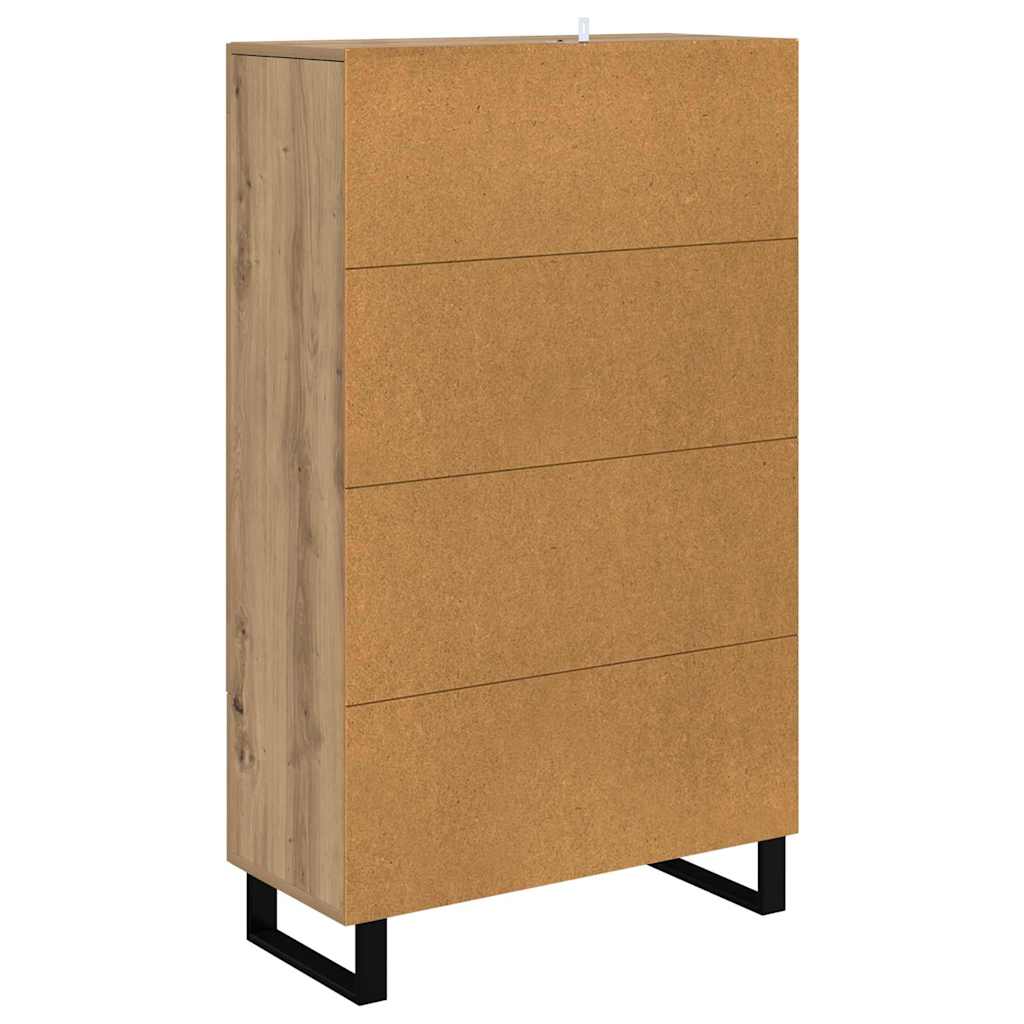 Høyskap med skuff Artisan Eik 69,5 x 31 x 115 cm Konstruert tre