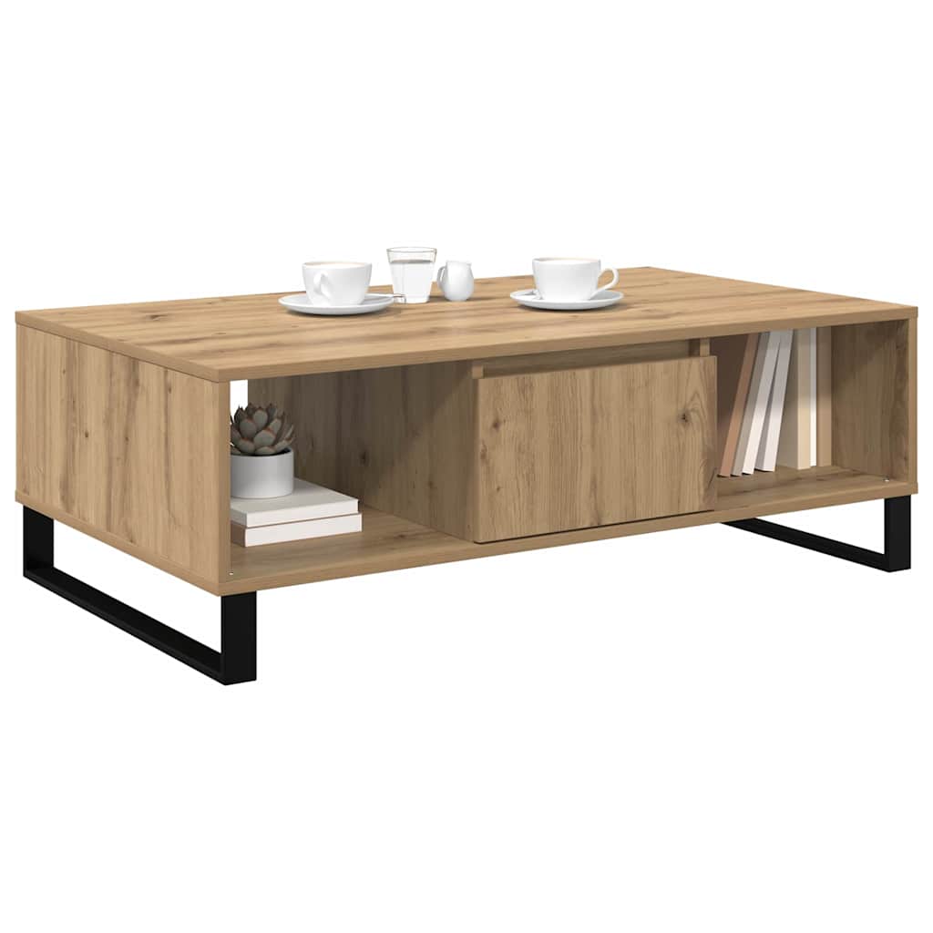 Kaffebord Artisan Eik 104 x 60 x 35 cm Konstruert tre