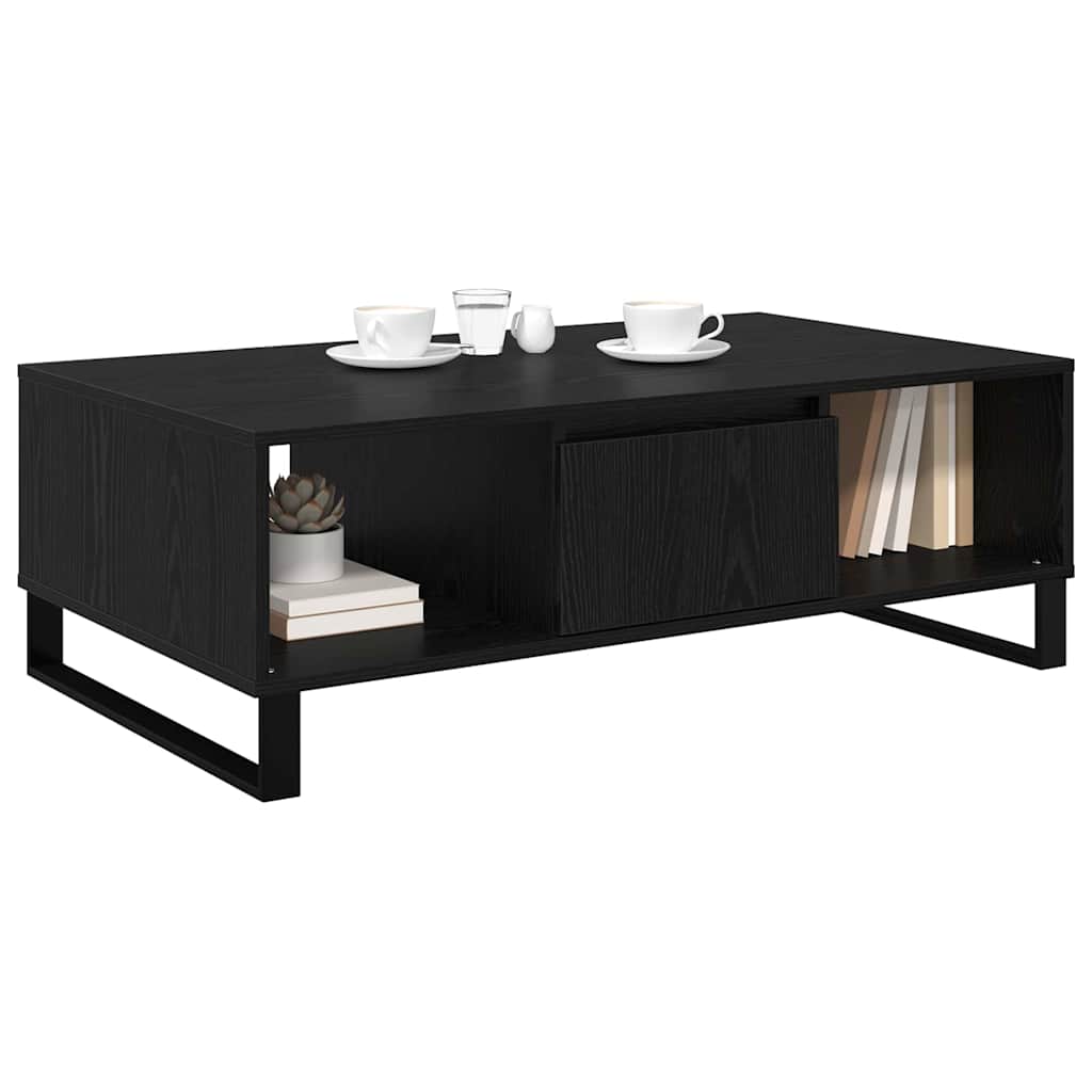 Kaffebord Svart Eik 104 x 60 x 35 cm Konstruert tre