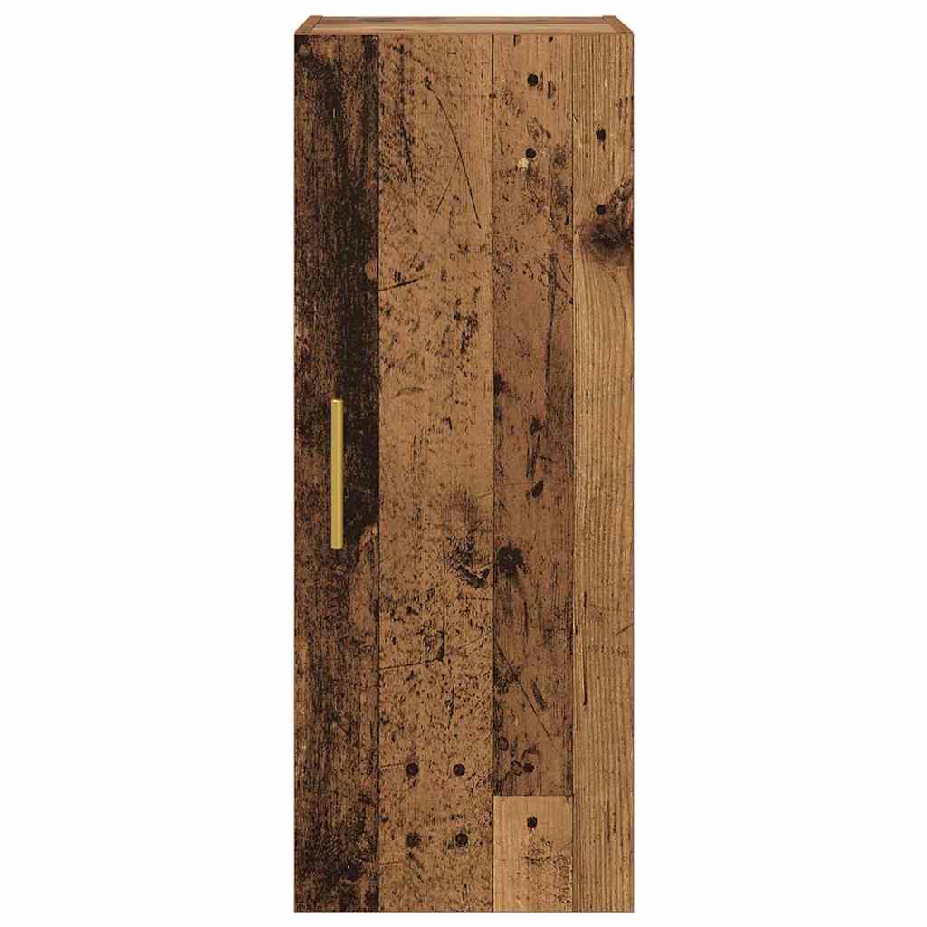 Veggskap Gamle tre 34,5 x 34 x 90 cm Konstruert tre