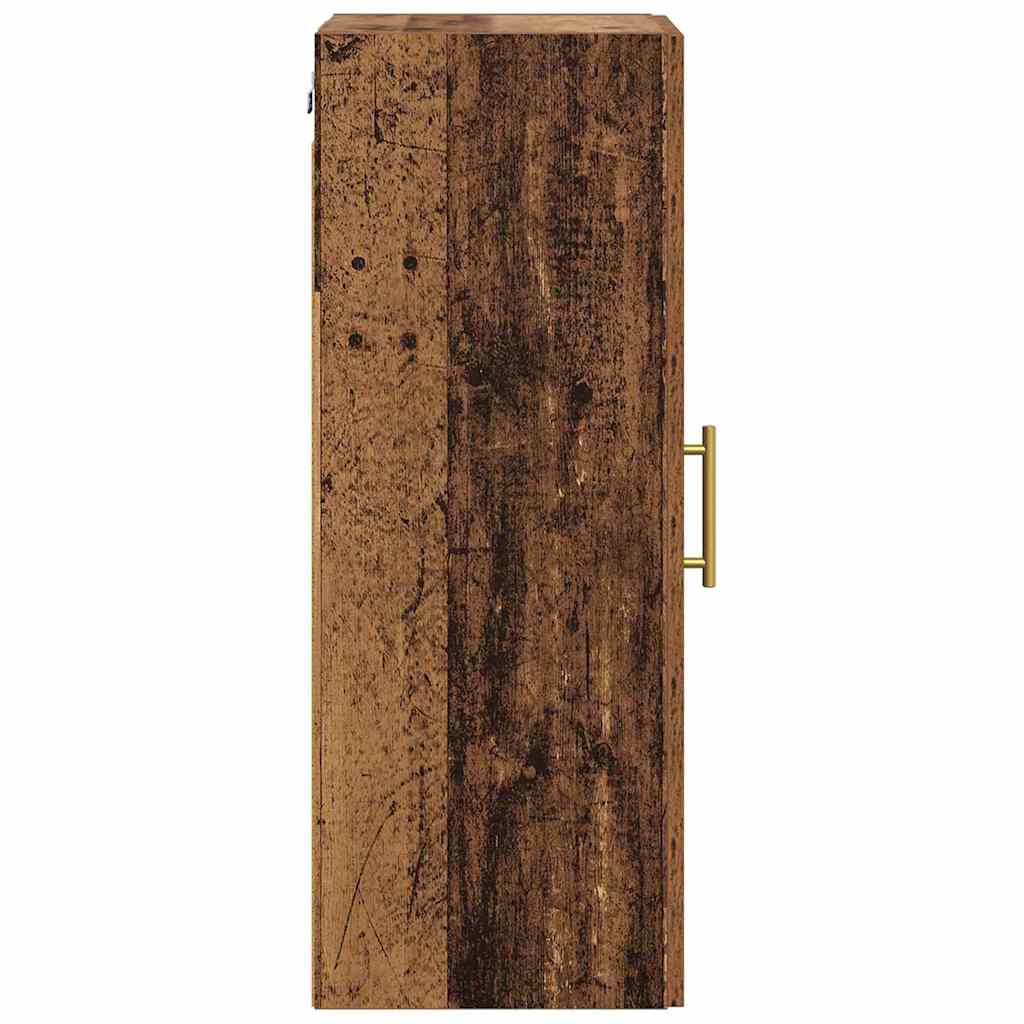 Veggskap Gamle tre 34,5 x 34 x 90 cm Konstruert tre